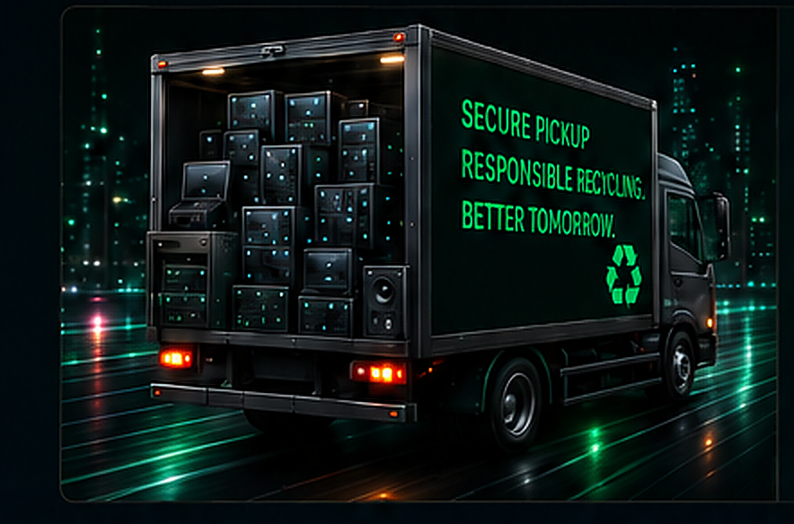 CAL E-WASTE service truck