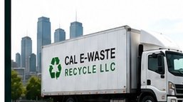 CAL E-WASTE electronics recycling pickup truck